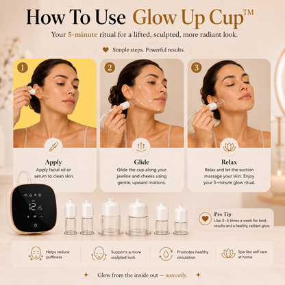 Glow Up Cup™ — Smart Facial Cupping Device